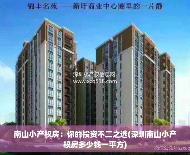 南山小产权房：你的投资不二之选(深圳南山小产权房多少钱一平方)