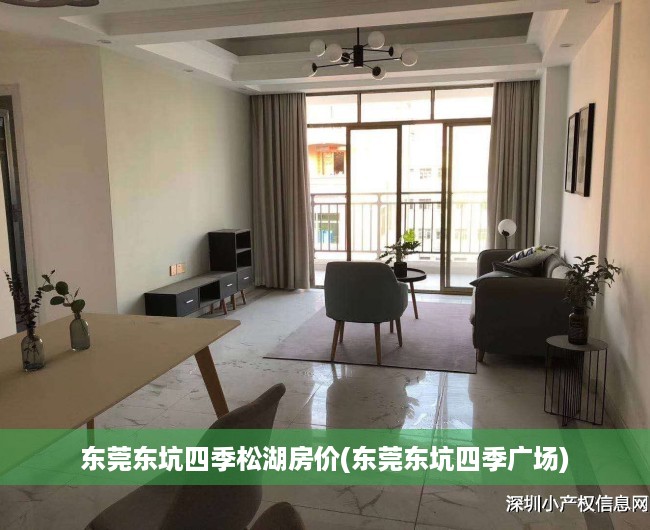 东莞东坑四季松湖房价(东莞东坑四季广场)