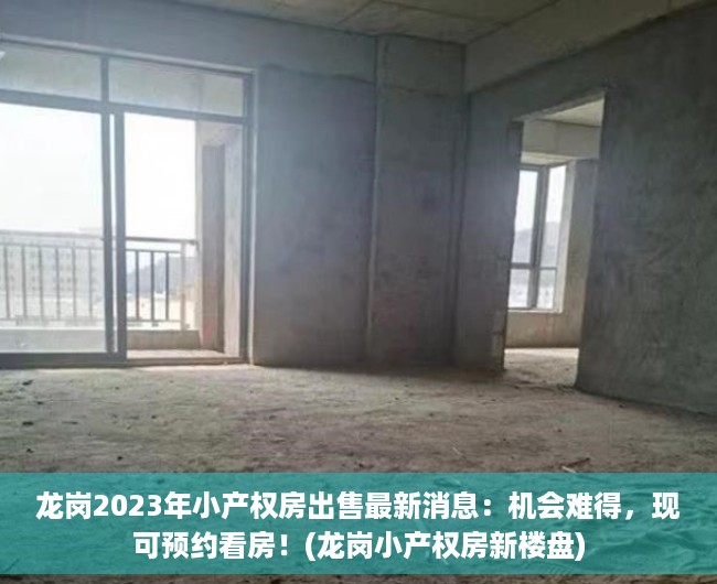 龙岗2023年小产权房出售最新消息：机会难得，现可预约看房！(龙岗小产权房新楼盘)