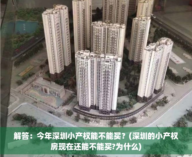 解答：今年深圳小产权能不能买？(深圳的小产权房现在还能不能买?为什么)