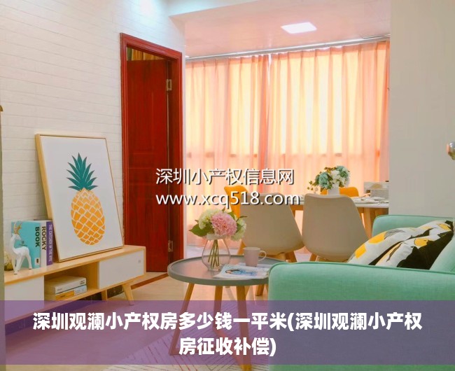 深圳观澜小产权房多少钱一平米(深圳观澜小产权房征收补偿)