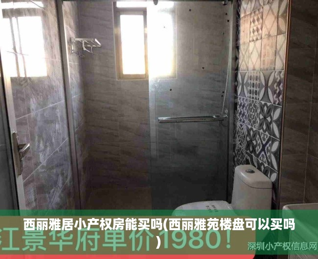 西丽雅居小产权房能买吗(西丽雅苑楼盘可以买吗) 西丽雅居小产权房能买吗(西丽雅苑楼盘可以买吗)