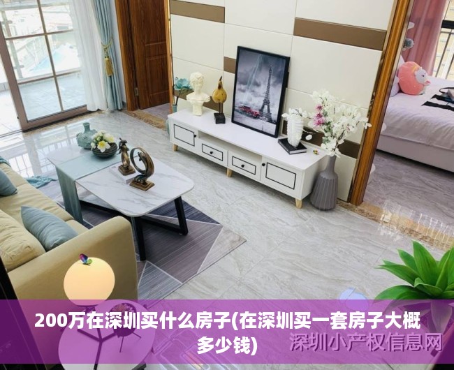 200万在深圳买什么房子(在深圳买一套房子大概多少钱)