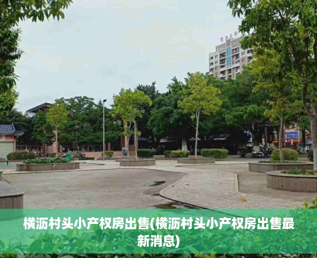横沥村头小产权房出售(横沥村头小产权房出售最新消息) 横沥村头小产权房出售(横沥村头小产权房出售最新消息)