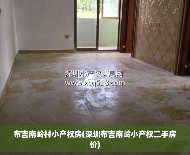 布吉南岭村小产权房(深圳布吉南岭小产权二手房价)