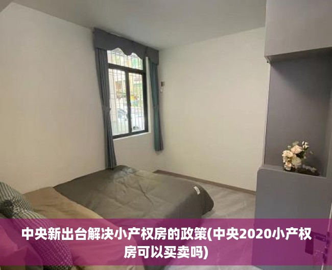 中央新出台解决小产权房的政策(中央2020小产权房可以买卖吗) 中央新出台解决小产权房的政策(中央2020小产权房可以买卖吗)