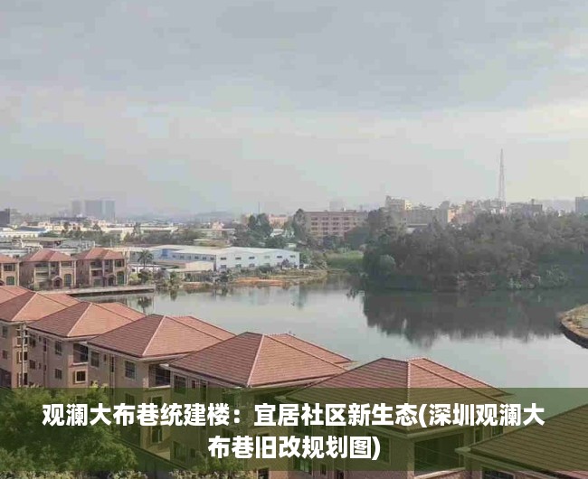 观澜大布巷统建楼：宜居社区新生态(深圳观澜大布巷旧改规划图)