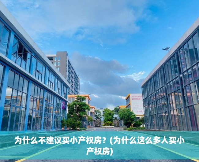 为什么不建议买小产权房？(为什么这么多人买小产权房)