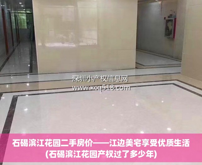 石碣滨江花园二手房价——江边美宅享受优质生活(石碣滨江花园产权过了多少年)