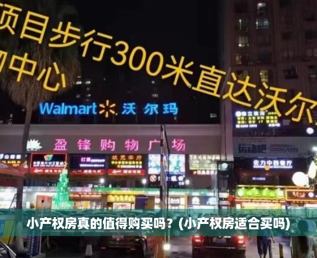 小产权房真的值得购买吗？(小产权房适合买吗)