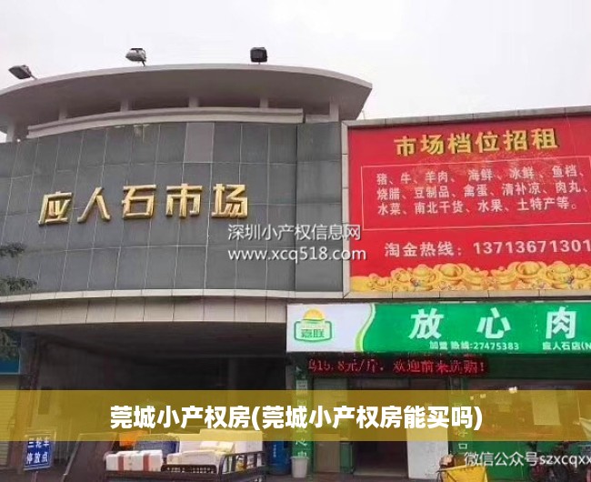 莞城小产权房(莞城小产权房能买吗) 莞城小产权房(莞城小产权房能买吗)