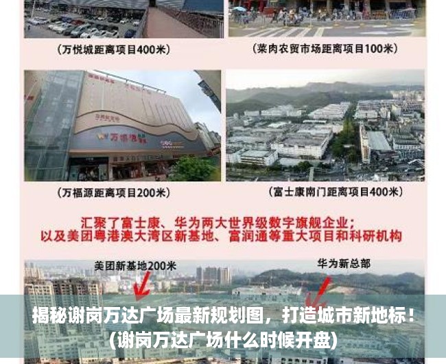 揭秘谢岗万达广场最新规划图，打造城市新地标！(谢岗万达广场什么时候开盘)