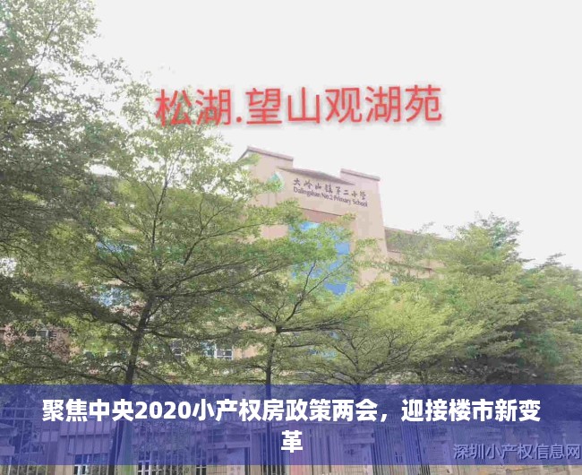 聚焦中央2020小产权房政策两会，迎接楼市新变革