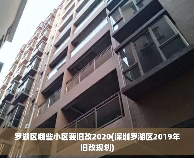 罗湖区哪些小区要旧改2020(深圳罗湖区2019年旧改规划)