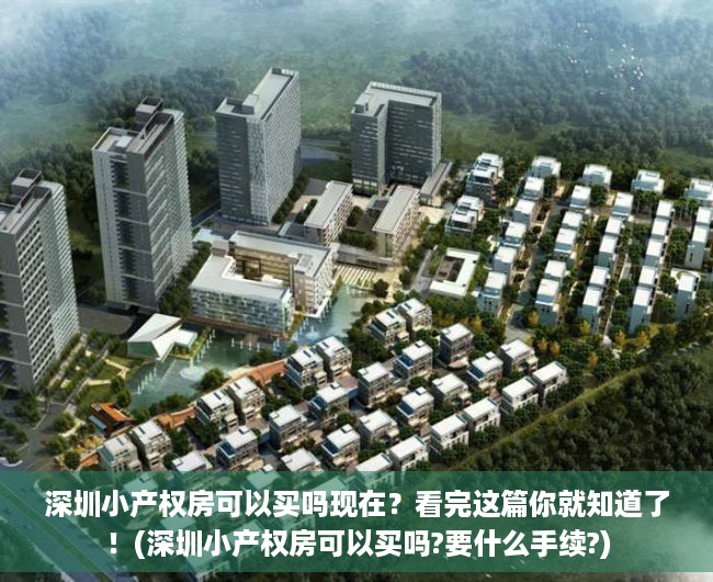深圳小产权房可以买吗现在？看完这篇你就知道了！(深圳小产权房可以买吗?要什么手续?)