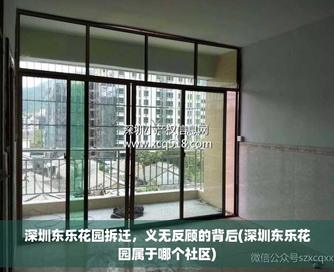 深圳东乐花园拆迁，义无反顾的背后(深圳东乐花园属于哪个社区)