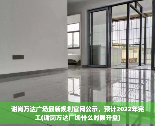 谢岗万达广场最新规划官网公示，预计2022年完工(谢岗万达广场什么时候开盘)