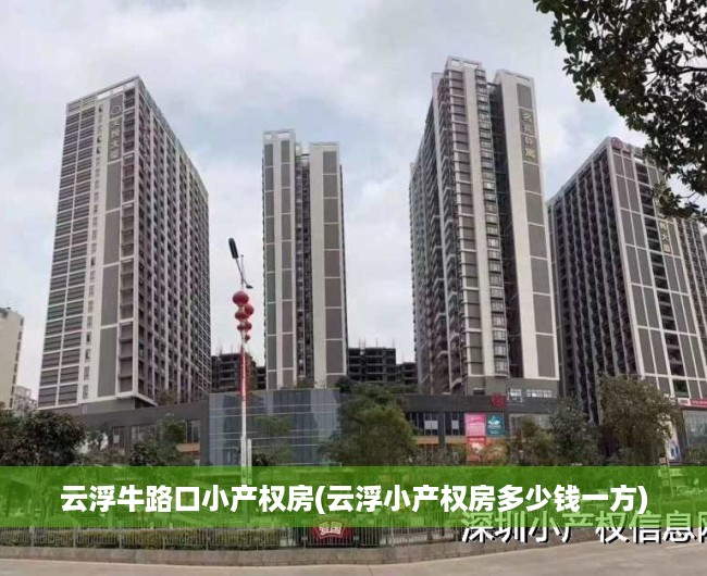 云浮牛路口小产权房(云浮小产权房多少钱一方)