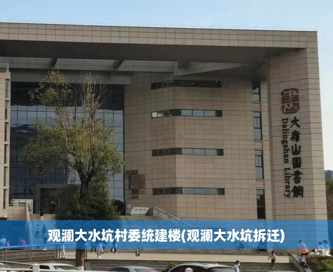 观澜大水坑村委统建楼(观澜大水坑拆迁)