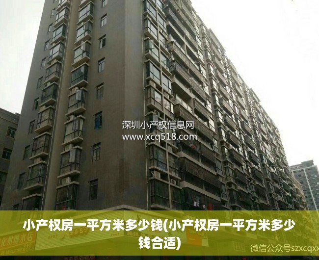 小产权房一平方米多少钱(小产权房一平方米多少钱合适) 小产权房一平方米多少钱(小产权房一平方米多少钱合适)