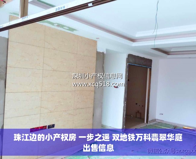 珠江边的小产权房 一步之遥 双地铁万科翡翠华庭出售信息