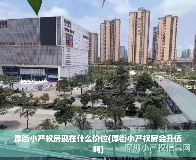 厚街小产权房现在什么价位(厚街小产权房会升值吗)