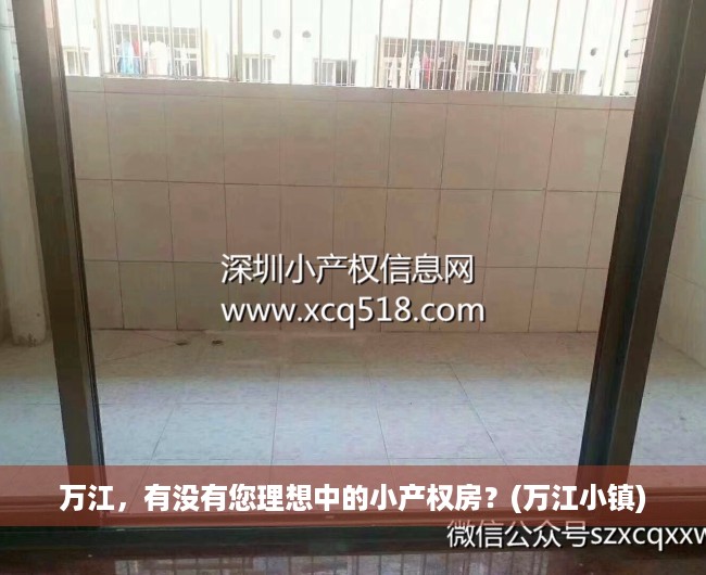 万江，有没有您理想中的小产权房？(万江小镇)