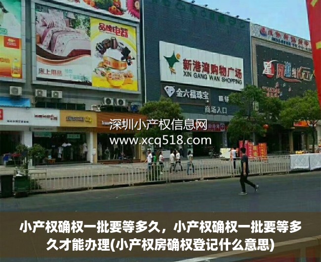 小产权确权一批要等多久，小产权确权一批要等多久才能办理(小产权房确权登记什么意思)