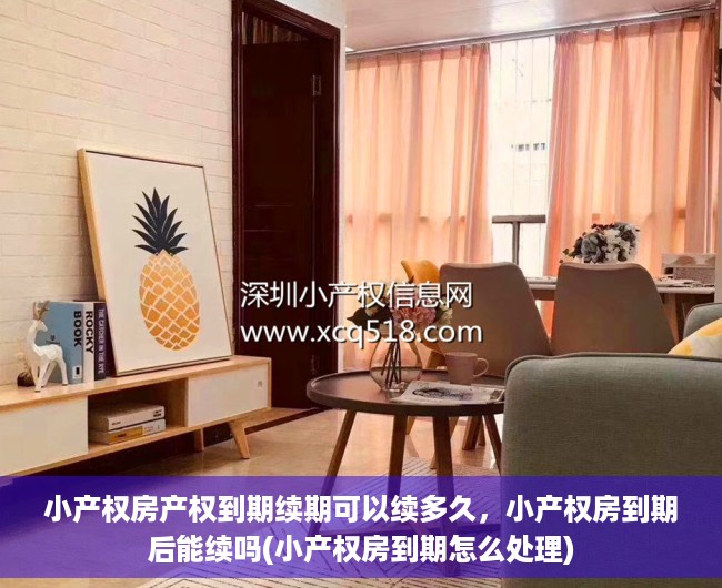 小产权房产权到期续期可以续多久，小产权房到期后能续吗(小产权房到期怎么处理)