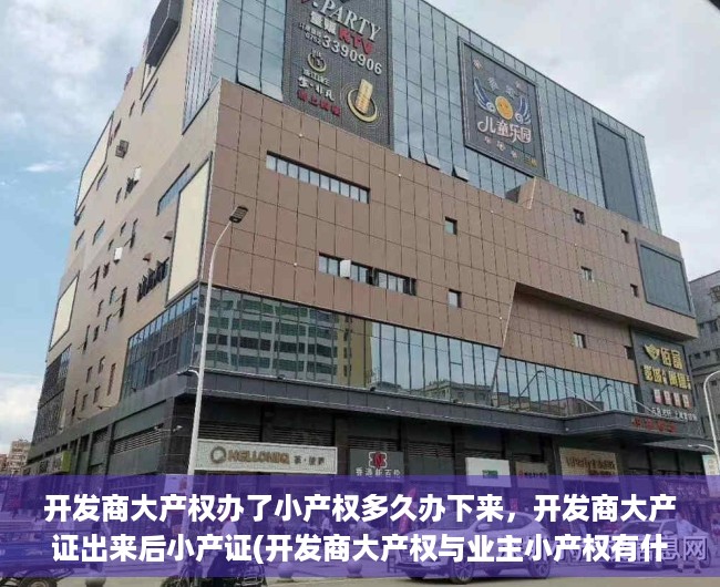 开发商大产权办了小产权多久办下来，开发商大产证出来后小产证(开发商大产权与业主小产权有什么区别)