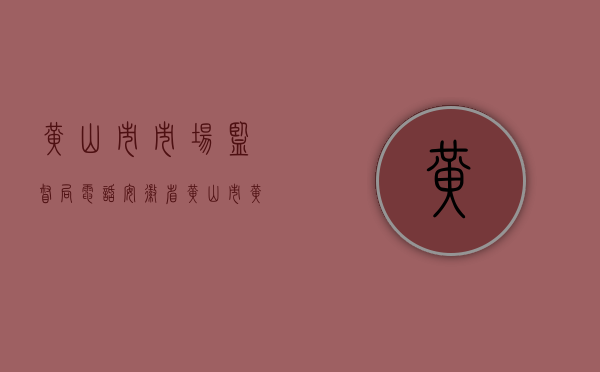 黄山市市场监督局电话（安徽省黄山市黄山区市场监管局：小网格里的大文章）