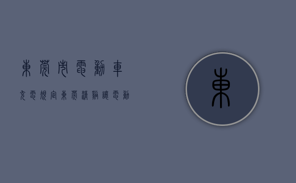 东莞市电动车充电规定（东莞清溪：让电动车停放充电成为和谐文明风景线）