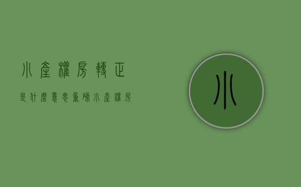 小产权房转正是什么意思（重磅！小产权房“转正”无望，买房可要擦亮眼了！）