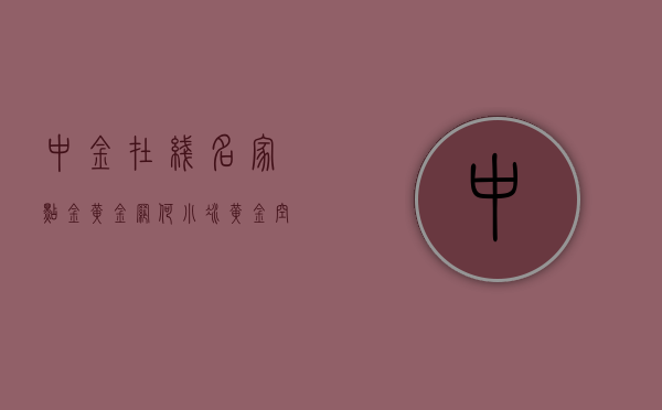 中金在线名家点金黄金网（何小冰：黄金空间修正破高是关键，原油扫荡式下跌0315）