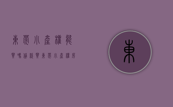 东莞小产权能买吗（贷款买东莞小产权房不能做的事）(东莞小产权房可以买吗?产权房)
