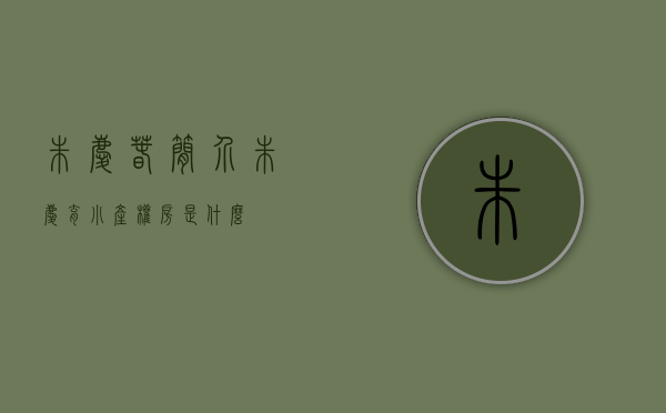 朱庆春简介（朱庆育  小产权房是什么？）