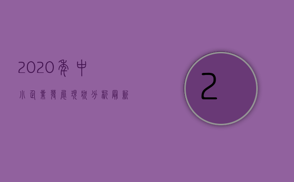2020年中小企业发展现状分析（最新中小企业发展环境排名出炉，深圳全国第一！）