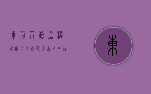 东莞不动产权证图片（东莞颁发首本不动产权证书）(东莞 不动产)