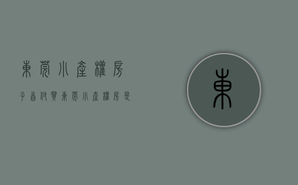 东莞小产权房子首付（买东莞小产权房是一次性还是分期好呢？）(东莞小产权房多少钱一套)