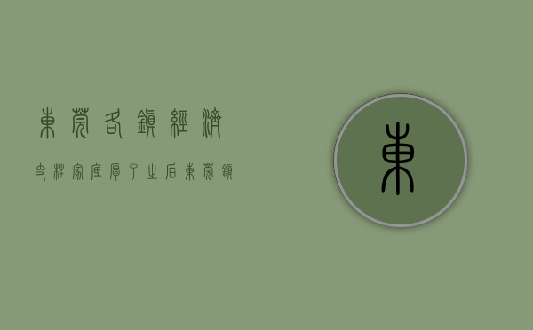 东莞各镇经济支柱（家底厚了之后，东莞镇域经济如何破局？）(东莞的镇经济排行)