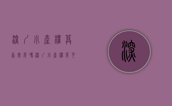 深圳小产权算首套房吗（深圳小产权房可以办理抵押贷款吗？）(深圳小产权可以首付吗)