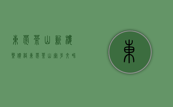 东莞茶山新楼盘价格（东莞茶山寮步交界处新盘花园小区房【城市花园】寒溪水5栋小产权房 带地下停车场 天然气入户 茶山中心小学旁村委统建楼发绿本）
