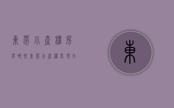 东莞小产权房有哪些(东莞小产权房现在怎么样了) 东莞小产权房有哪些(东莞小产权房现在怎么样了)