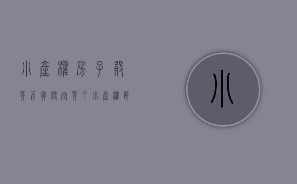 小产权房子敢买不（贪便宜买了“小产权房”，入住两年想要卖房，却发现很难转手）