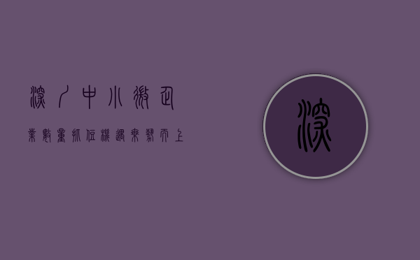 深圳中小微企业数量（抓住机遇乘势而上 共创深圳美好未来 我市中小微企业个体工商户及行业协会座谈会让深圳企业家们倍感振奋充满信心）