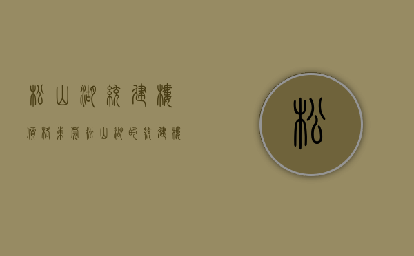 松山湖统建楼价格（东莞松山湖的统建楼和小产权房的区别主要是什么）