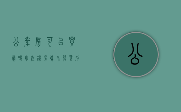 公产房可以买卖吗（小产权房真不能买，别贪便宜得不偿失）(公产房和小产权房的区别)