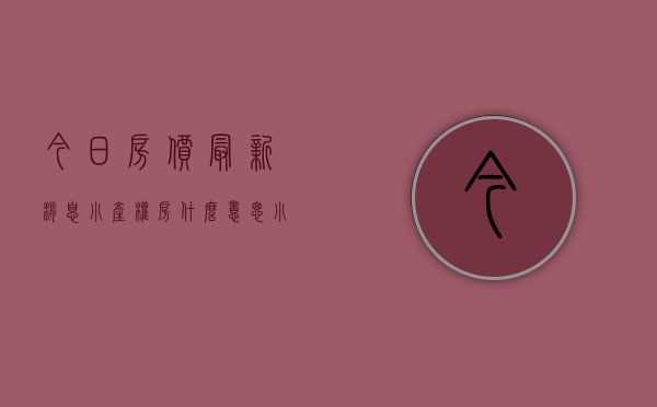 今日房价最新消息（小产权房什么意思）(2021年小产权房新信息)