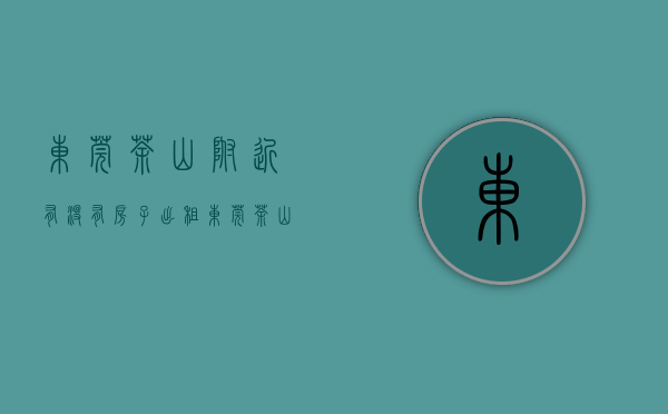 东莞茶山附近有没有房子出租（东莞茶山小产权房（桑茶光正城）特价4600元 首付4成分期5年）