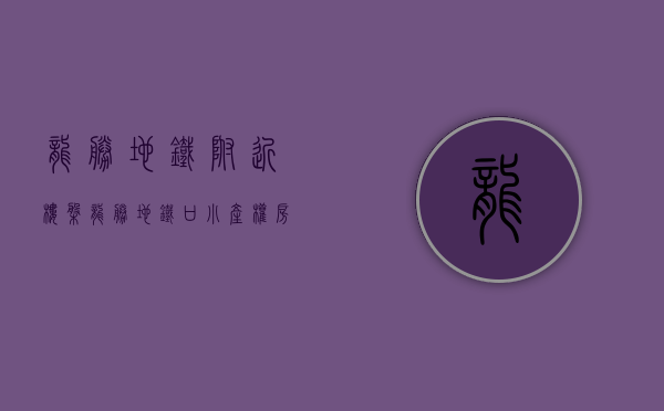龙胜地铁附近楼盘（龙胜地铁口小产权房【福龙大厦】电梯原始户型 两房688万套起）